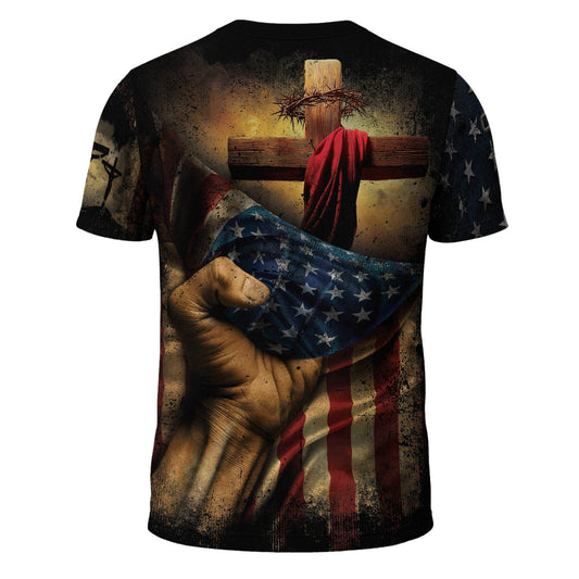 Faith Over Fear | Lion of Judah & Patriot Cross Design