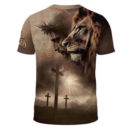 The Lion Watches, God Wins | Victory in Christ Design T-Shirt