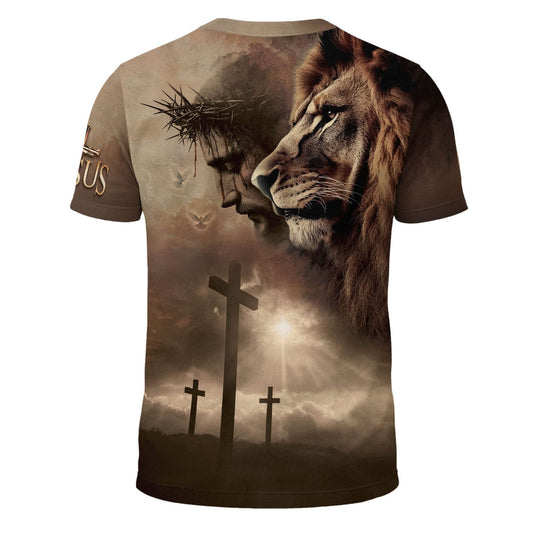 Jesus: The Way, The Truth, The Life | Faith-Driven Lion Design T-Shirt