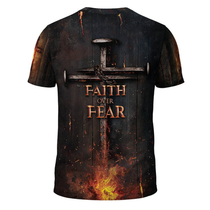 Faith Over Fear Patriotic T-Shirt