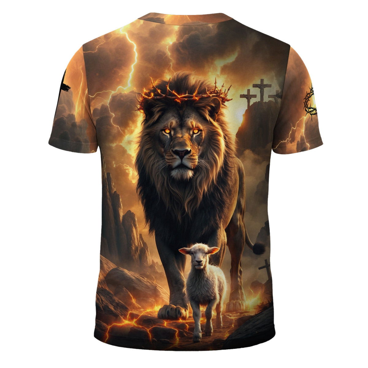 Trust In The Lord Jesus Ascension Lion and Lamb Christian T-Shirt