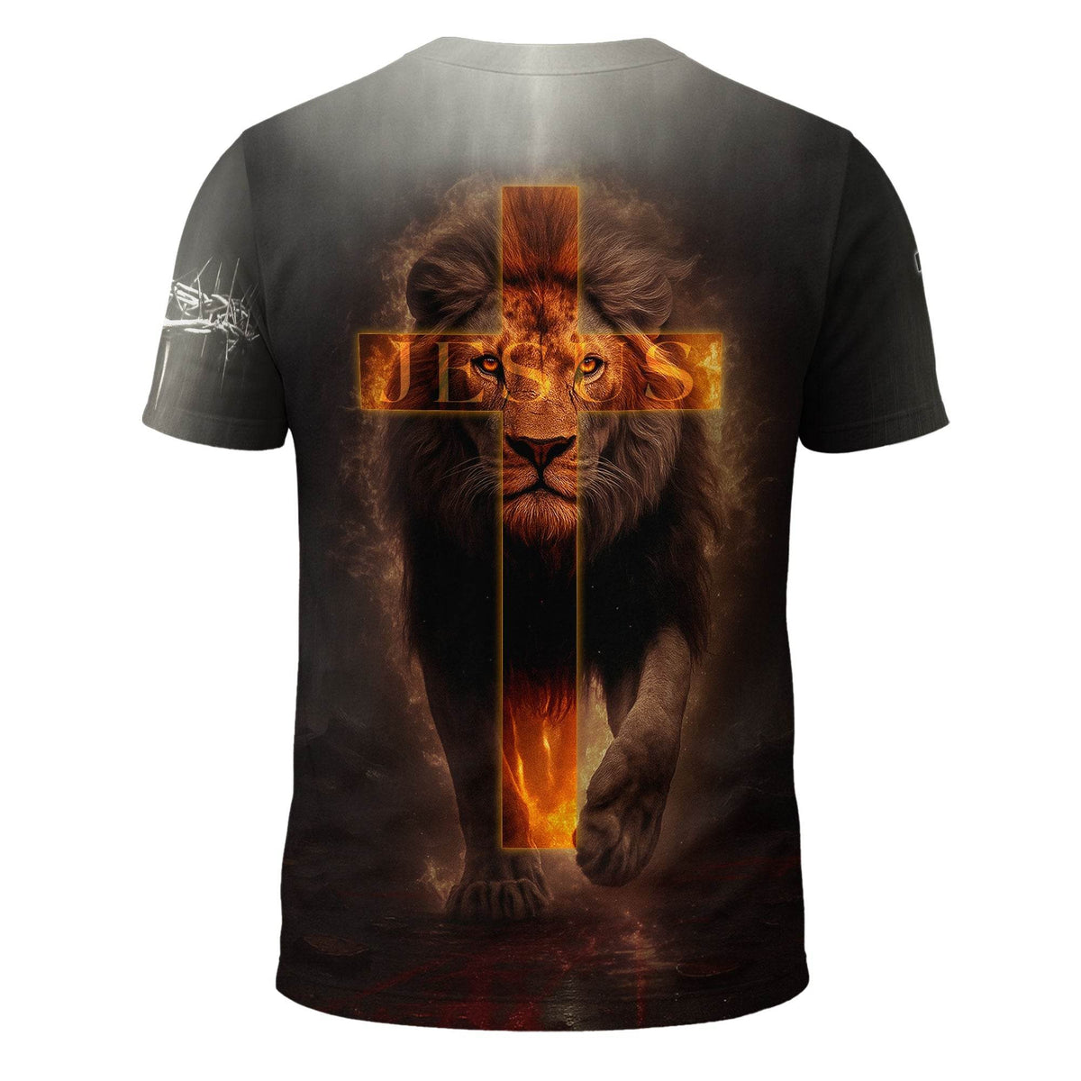 Trust In The Lord Knight & Lion Christian Cross T-Shirt