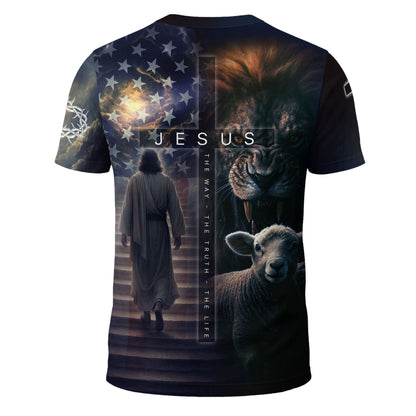 Jesus The Way The Truth The Life Lion Christian Eternal Glory Edition T-Shirt