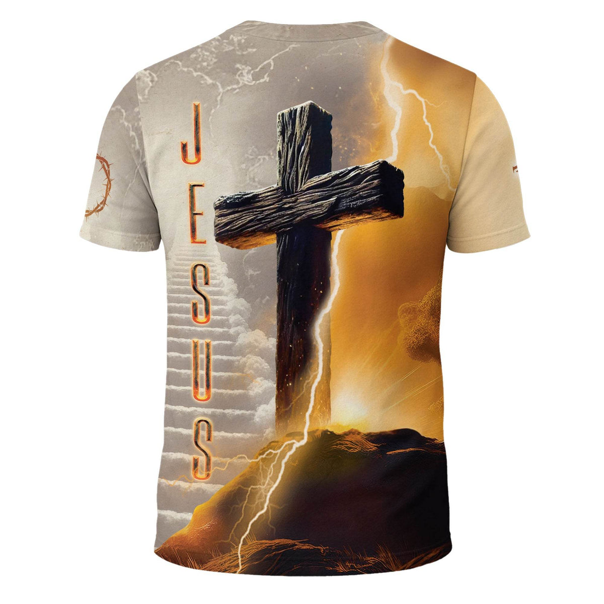 I Can Do All Things Through Christ Lightning Cross & Lion T-Shirt