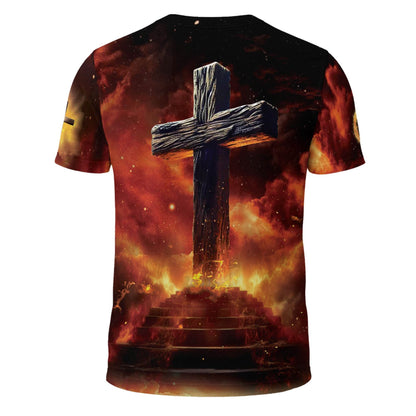 I Can Do All Things Through Christ Lion Warrior Cross T-Shirt