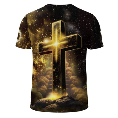 Jesus The Way The Truth The Life Cross Lion Lamb T-Shirt
