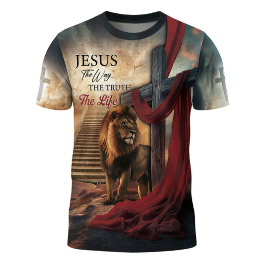 Christian Lion Of Judah Wilderness Tee – Jesus Is The Way (2 Side Version)