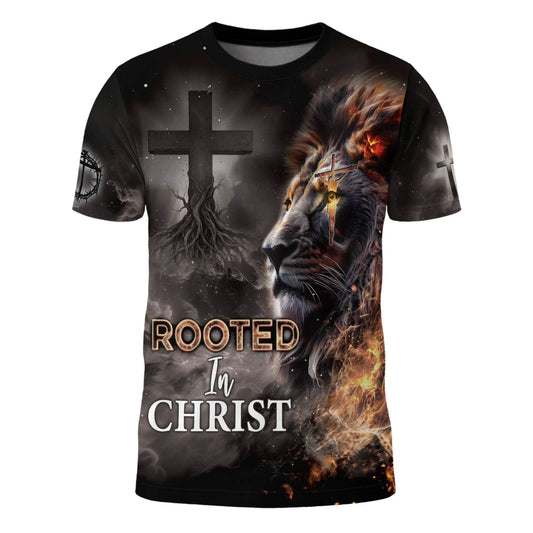 An Unshakeable Faith Rooted In Christ Lion Religious T-Shirt