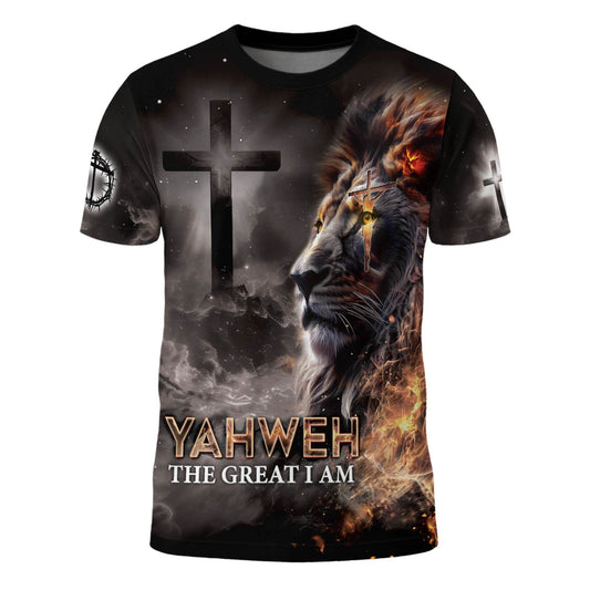 Lion of Yahweh – The Fire of I AM T-Shirt