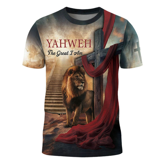 Yahweh & The Lion By The Cross T-Shirt