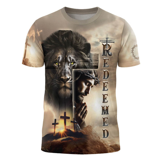 Redeemed At Calvary The Lion And The Savior T-Shirt