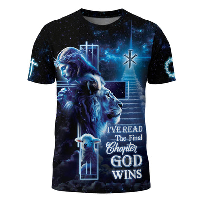 I’ve Read The Final Chapter God Wins Lion Cross Heaven T-Shirt