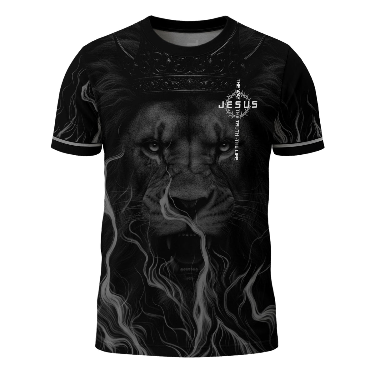 Jesus The Way The Truth The Life Lion of Judah Christian T-Shirt