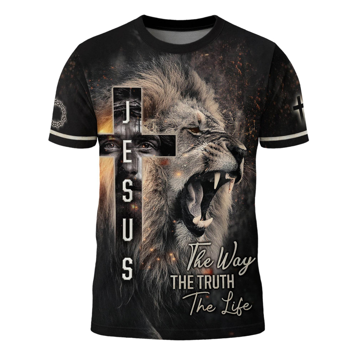 Jesus Lion Cross – The Way The Truth The Life T-Shirt