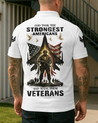 God Took The Strongest Americans Polo