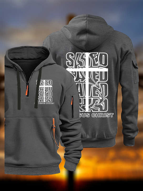 Saved By Jesus Christ Jesus God Christian Zipper Hoodies