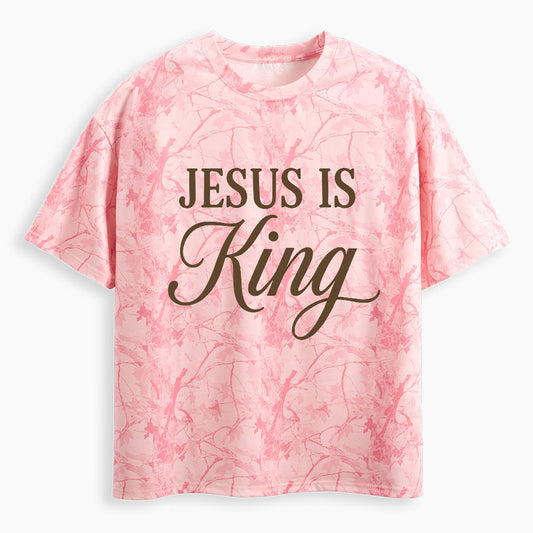 Jesus Is King Christian Camo T-Shirt