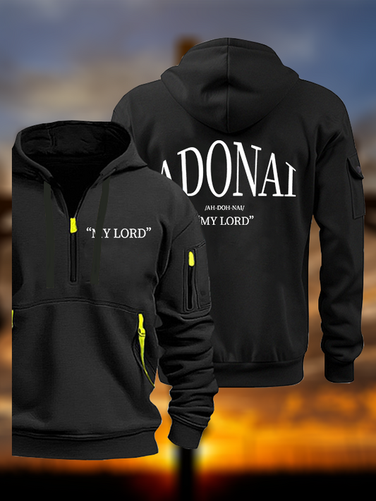 Adonai Jesus God Christian Zipper Hoodies