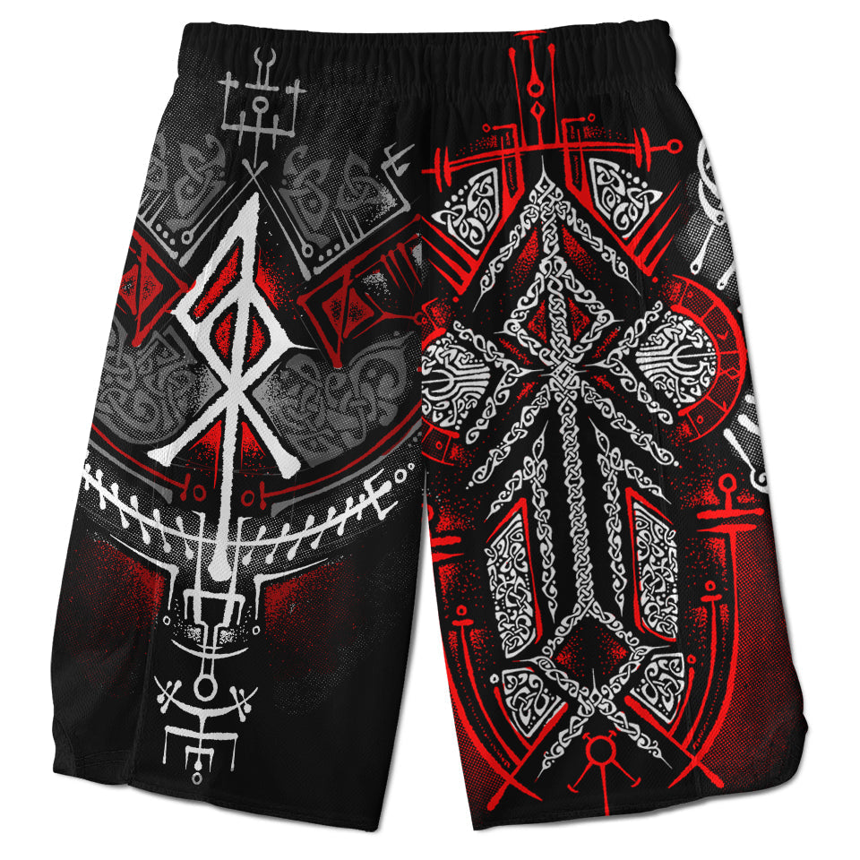 Runes of Loki Shorts - Red Edition