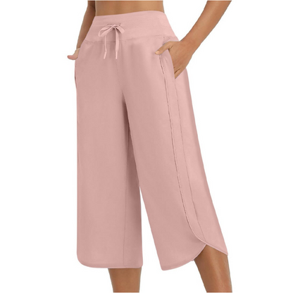 Women's Casual Wide-Leg Capri Pants
