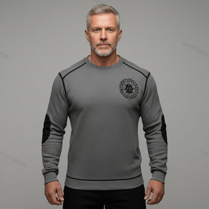 Nordic Viking Vegvísir 3D Print Casual Long-Sleeve Shirt