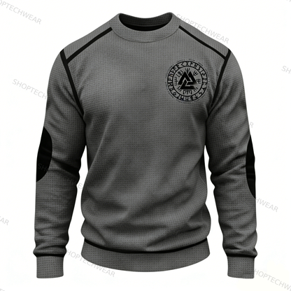 Nordic Viking Vegvísir 3D Print Casual Long-Sleeve Shirt