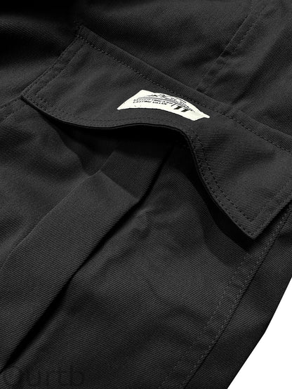 Men's Solid Color Cargo Shorts With Multiple Pockets