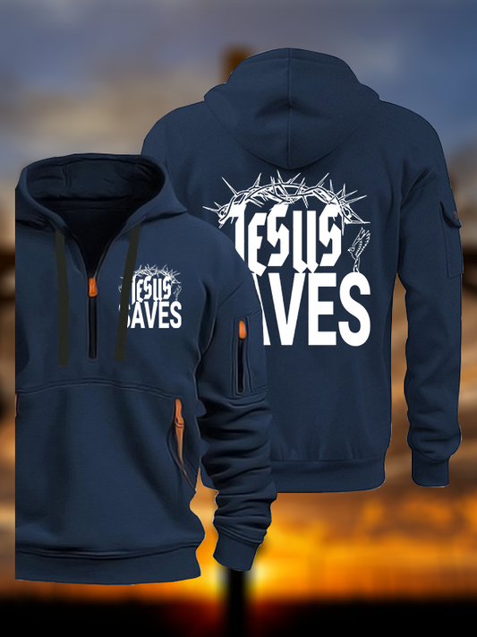 Jesus Saves Jesus God Christian Zipper Hoodies