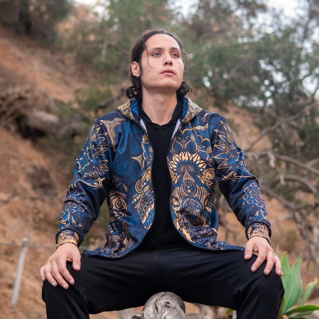 Elephant Mandala Zip Hoodie