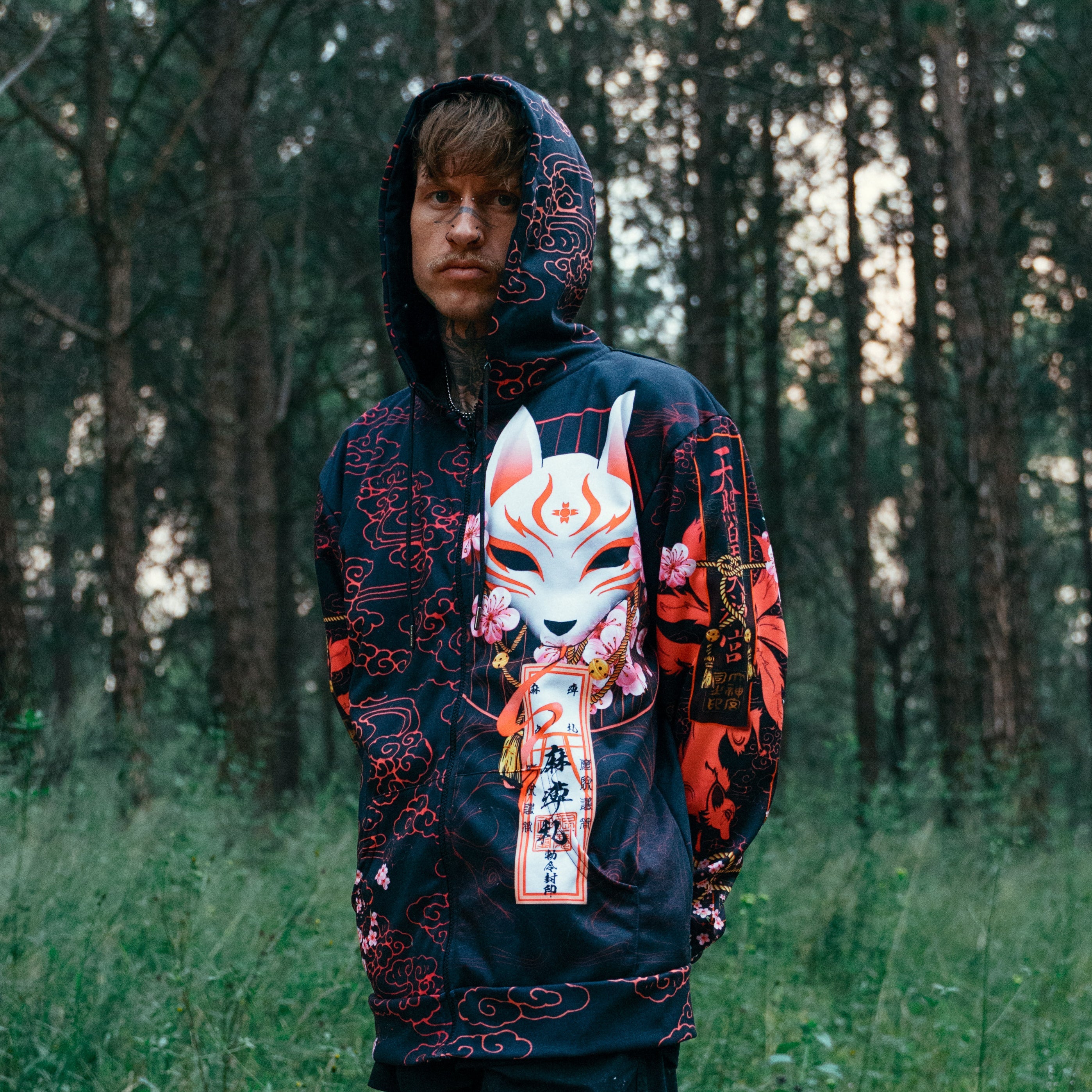 Kitsune Zip Hoodie