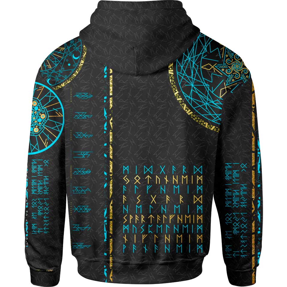 Nine Worlds Zip Hoodie - Night Edition