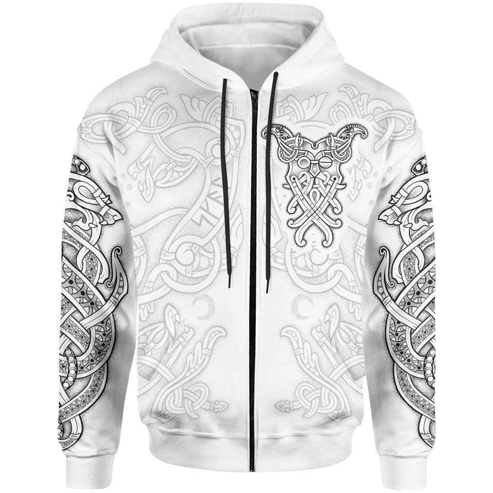 Odin Mask Zip Hoodie