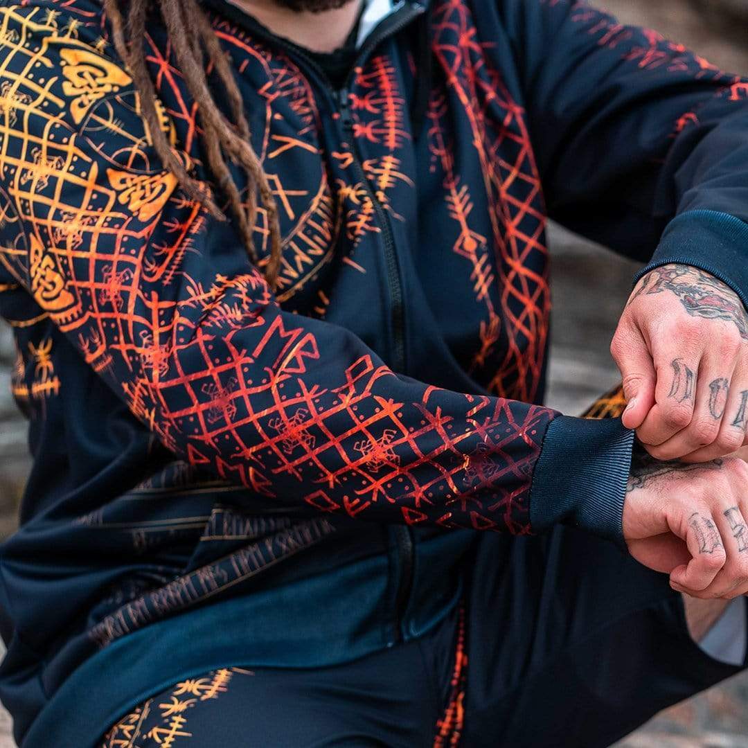 Viking Runes Zip Hoodie